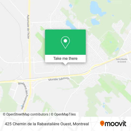 425 Chemin de la Rabastalière Ouest map