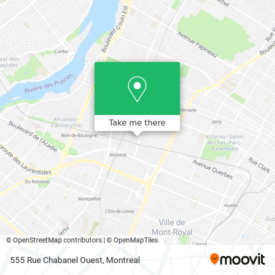 555 Rue Chabanel Ouest map