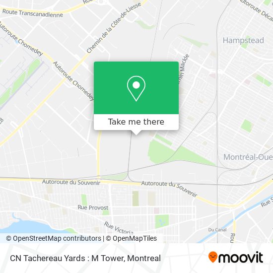 CN Tachereau Yards : M Tower map