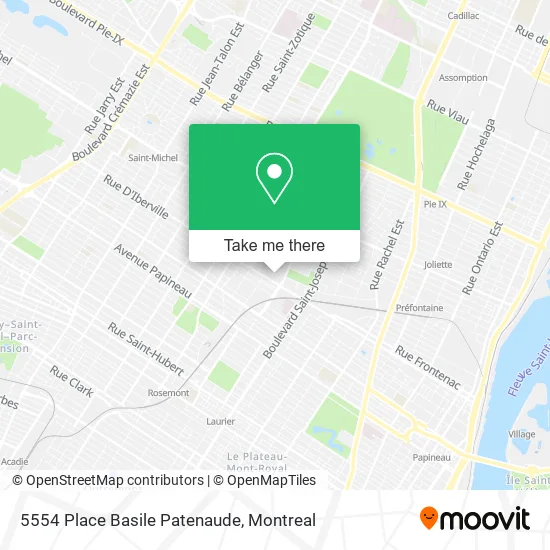 5554 Place Basile Patenaude map