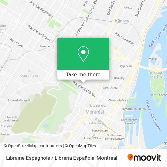 Librairie Espagnole / Libreria Española map