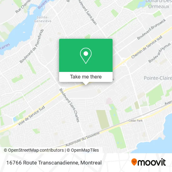 16766 Route Transcanadienne map
