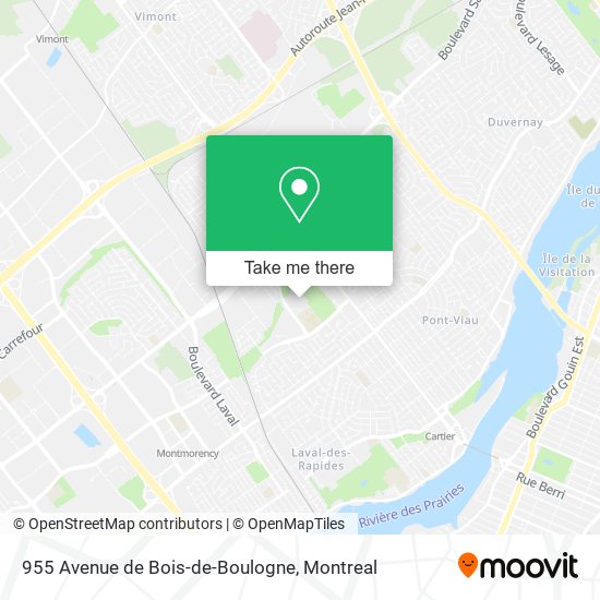 955 Avenue de Bois-de-Boulogne map