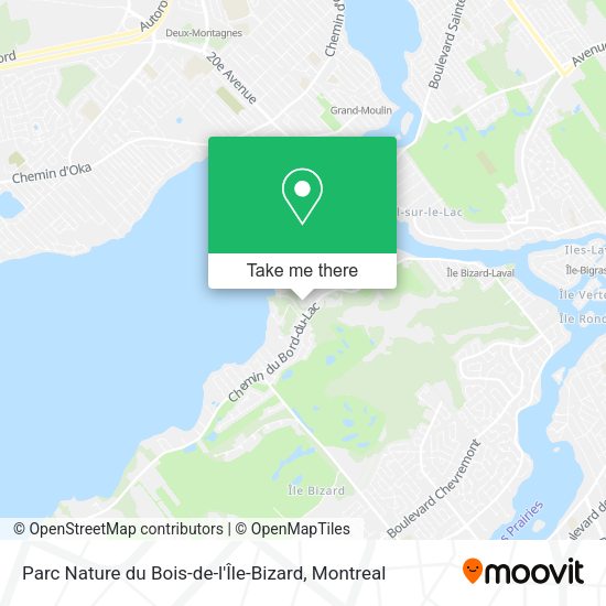 Parc Nature du Bois-de-l'Île-Bizard map