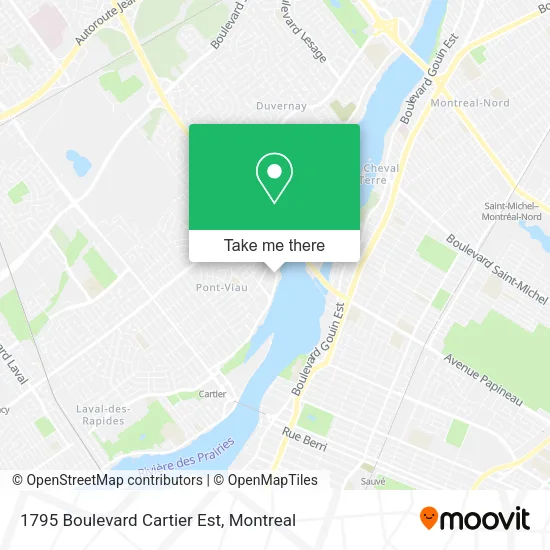 1795 Boulevard Cartier Est map