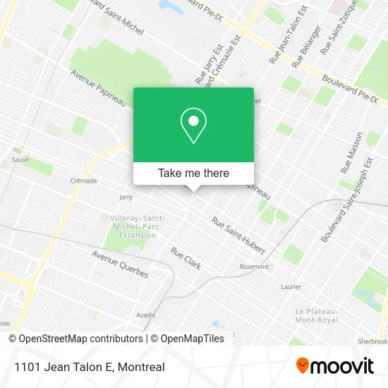 1101 Jean Talon E map