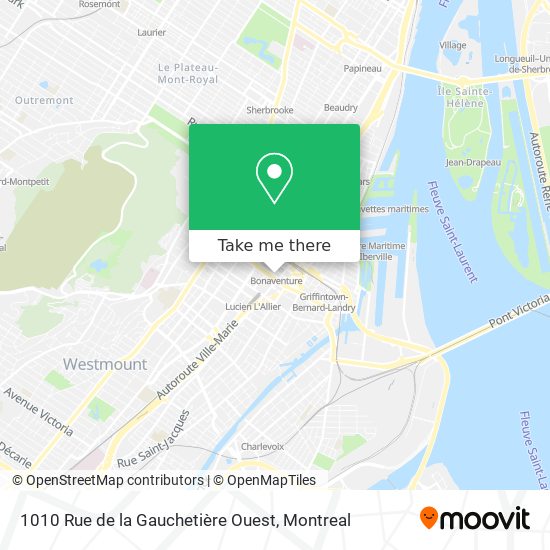 1010 Rue de la Gauchetière Ouest map