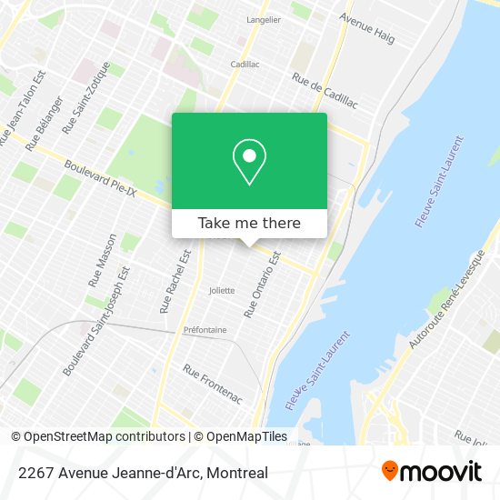 2267 Avenue Jeanne-d'Arc map