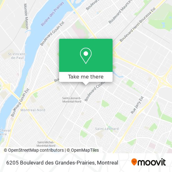 6205 Boulevard des Grandes-Prairies map
