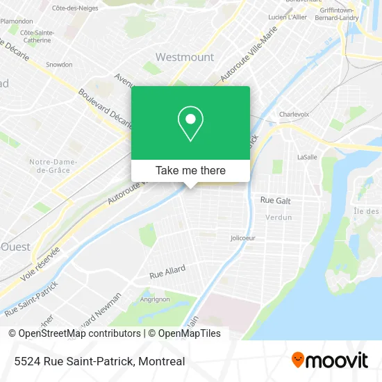 5524 Rue Saint-Patrick map