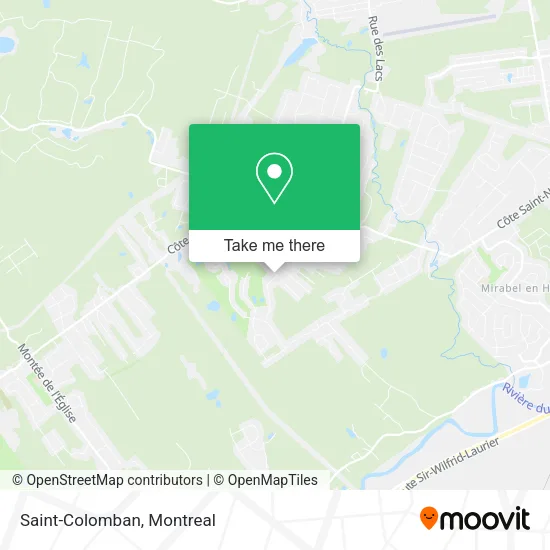 Saint-Colomban map