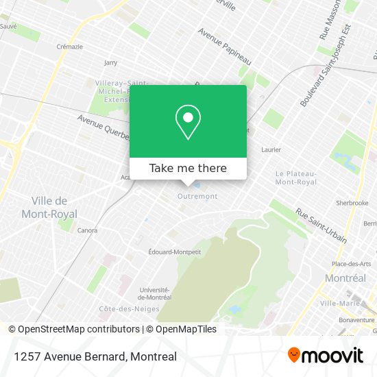 1257 Avenue Bernard map