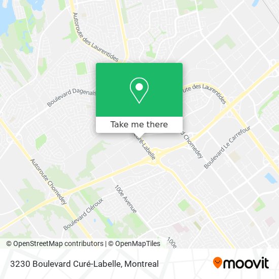 3230 Boulevard Curé-Labelle map