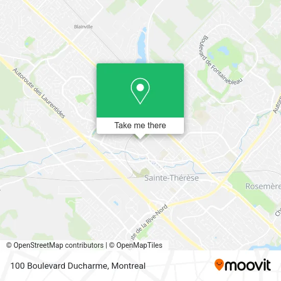100 Boulevard Ducharme map