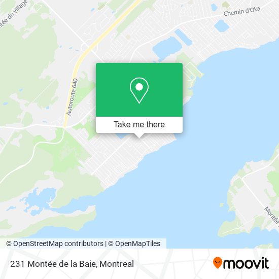 231 Montée de la Baie map