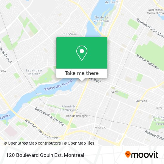 120 Boulevard Gouin Est map