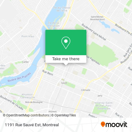 1191 Rue Sauvé Est map