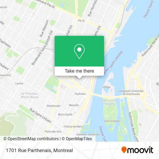 1701 Rue Parthenais map