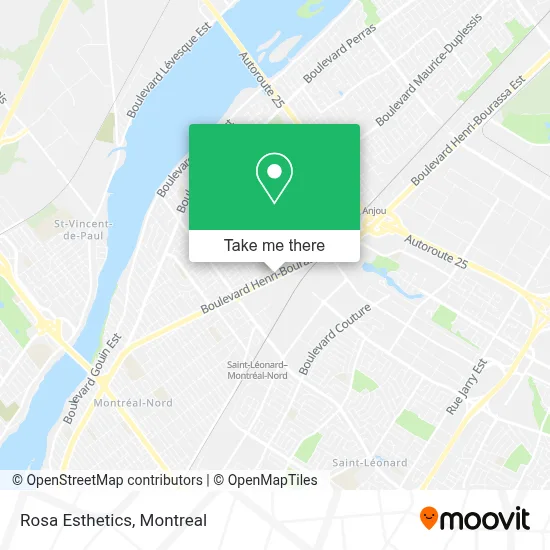 Rosa Esthetics map