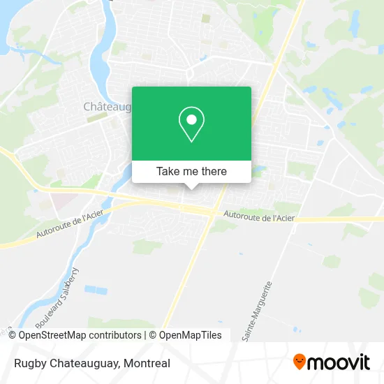 Rugby Chateauguay map