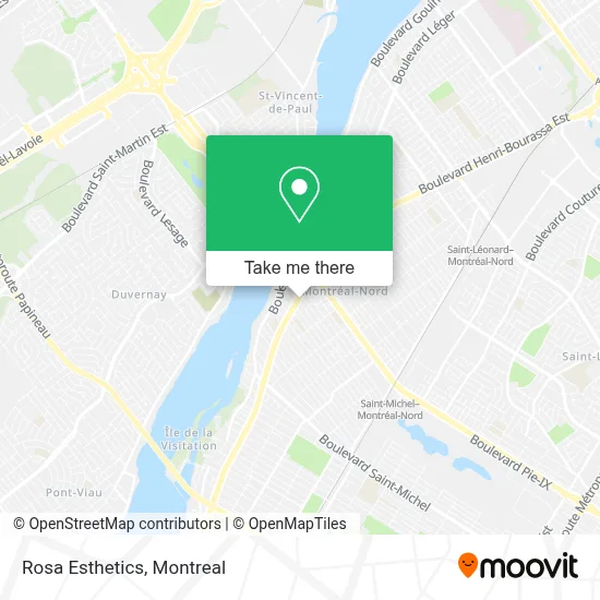Rosa Esthetics map