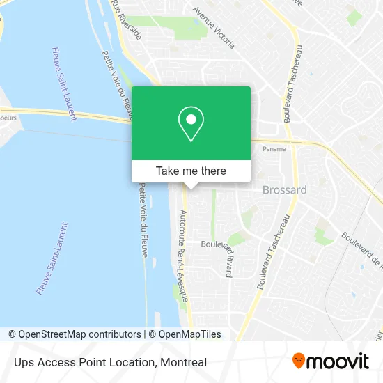 Ups Access Point Location map