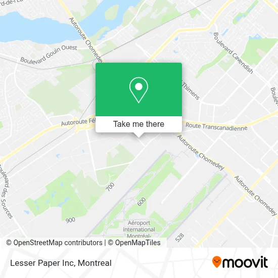 Lesser Paper Inc map