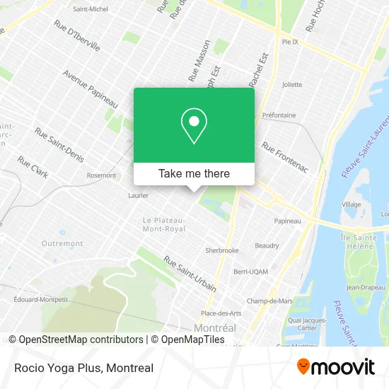 Rocio Yoga Plus map