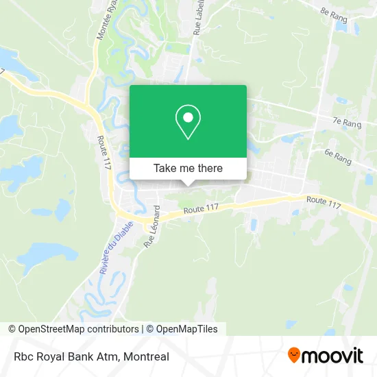 Rbc Royal Bank Atm map