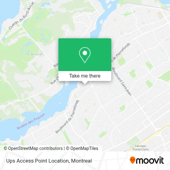 Ups Access Point Location map