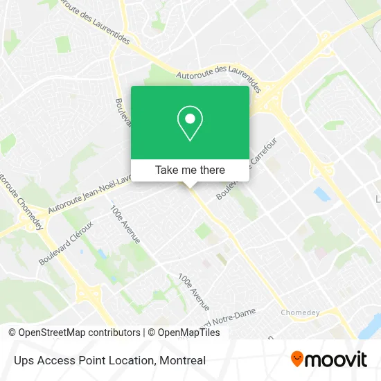 Ups Access Point Location map