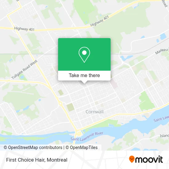 First Choice Hair map