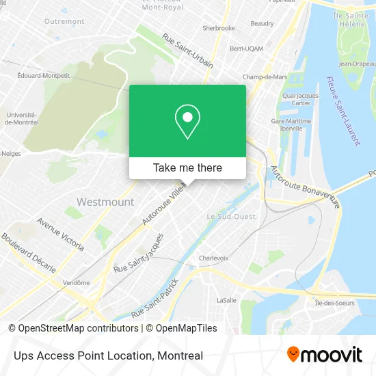 Ups Access Point Location map