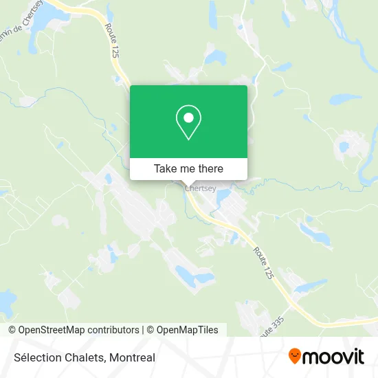 Sélection Chalets map