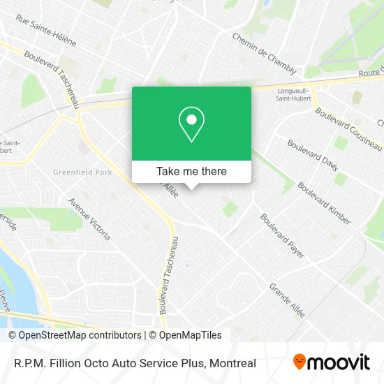 R.P.M. Fillion Octo Auto Service Plus map
