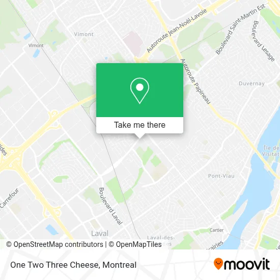One Two Three Cheese map
