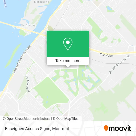 Enseignes Access Signs map