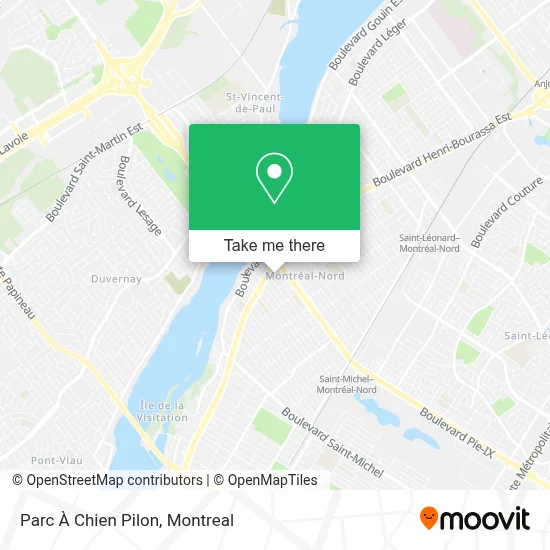 Parc À Chien Pilon map