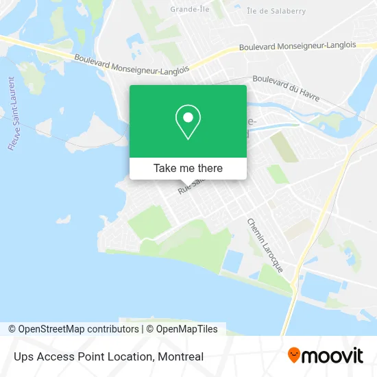 Ups Access Point Location map