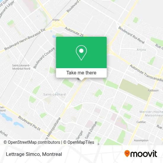 Lettrage Simco map