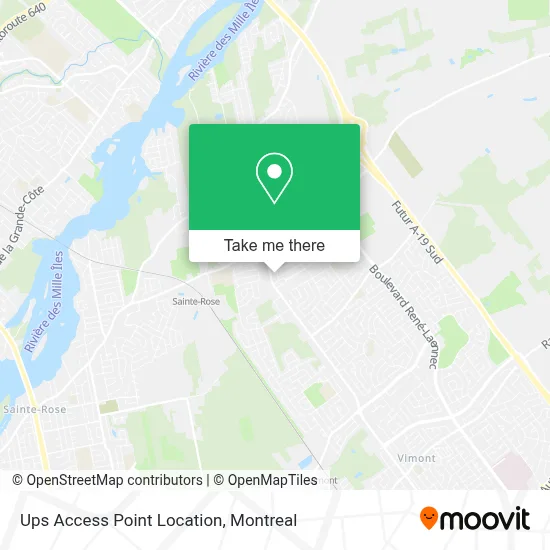 Ups Access Point Location map