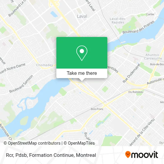 Rcr, Pdsb, Formation Continue map