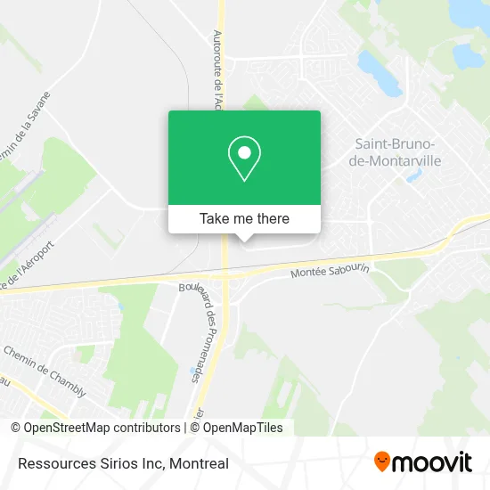 Ressources Sirios Inc map