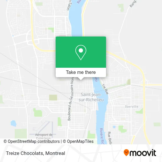 Treize Chocolats map