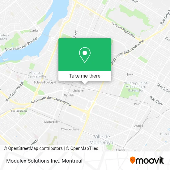 Modulex Solutions Inc. map