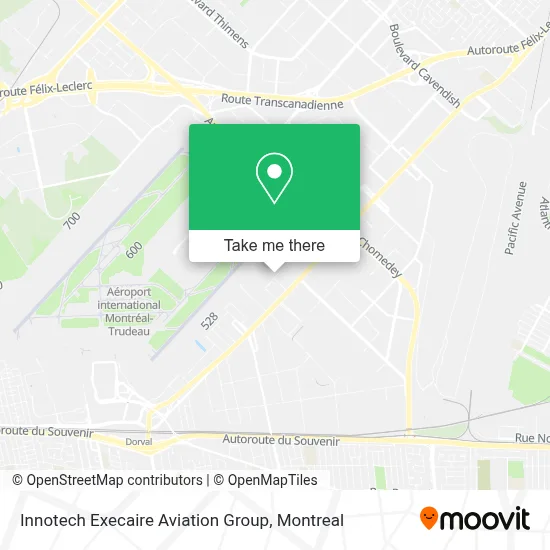 Innotech Execaire Aviation Group map