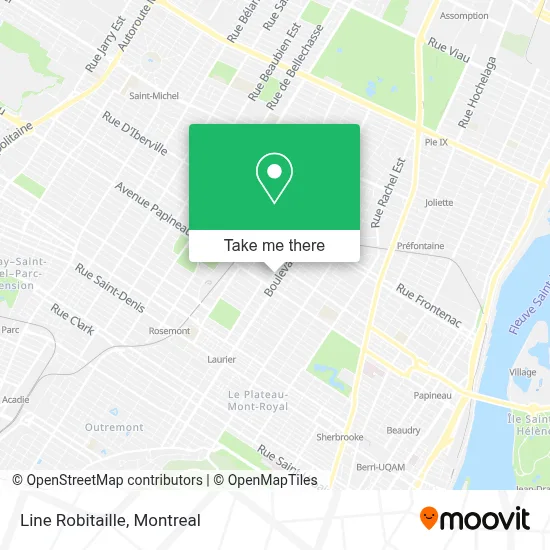 Line Robitaille map