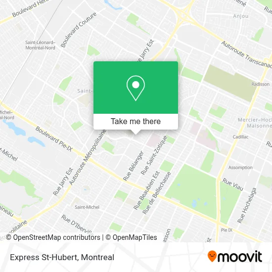 Express St-Hubert map