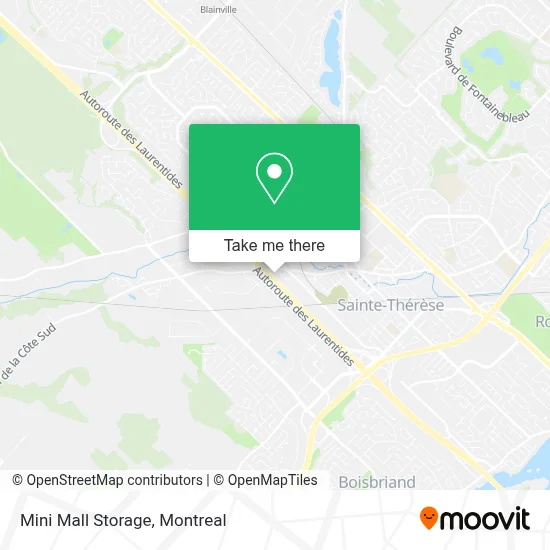 Mini Mall Storage map