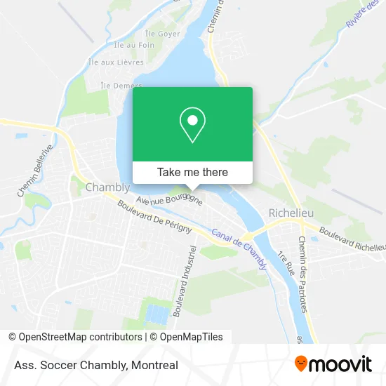 Ass. Soccer Chambly map